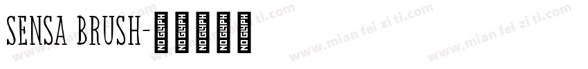 Sensa Brush字体转换